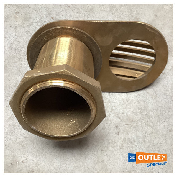 جروكو 2.5 بوصة من البرونز من خلال مأخذ المياه عبر الهيكل - سلسلة 2600