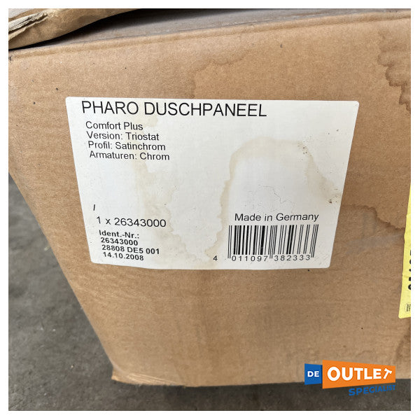 System prysznicowy Hansgrohe Pharo ze stali nierdzewnej - 26343000