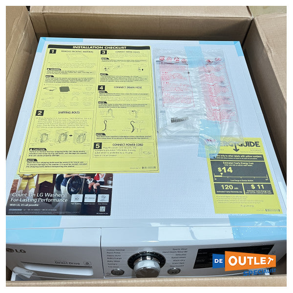 LG kompakti all in one -pesukone-kuivausrumpuyhdistelmä - WM3488HS