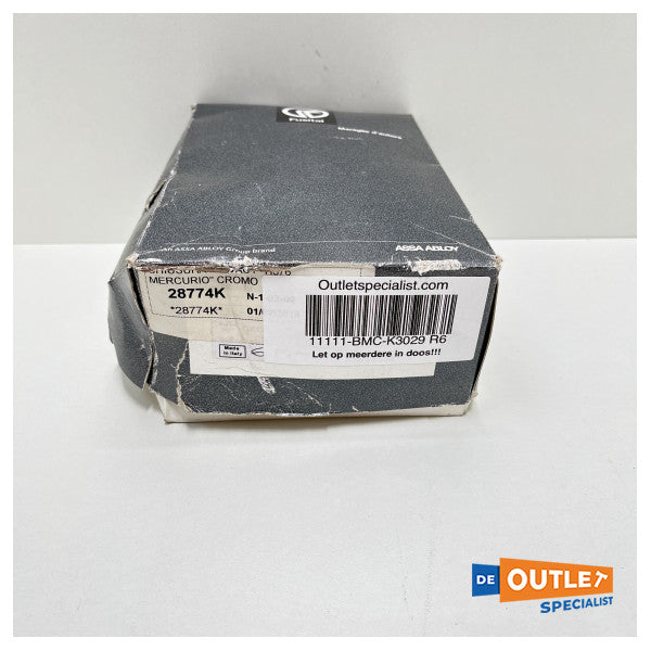 Valli and Valli Fusital K3029 R6 Door lock Chrome - Satin