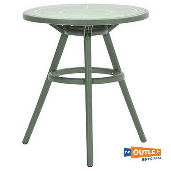 Garden Impressions Marino kunststof tuintafel rond 60 cm groen