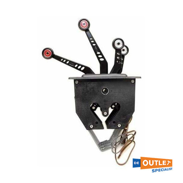 Подвійний важіль управління двигуном Teleflex MY Flush хром - 311122-560