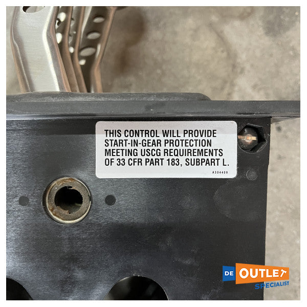 Подвійний важіль управління двигуном Teleflex MY Flush хром - 311122-560