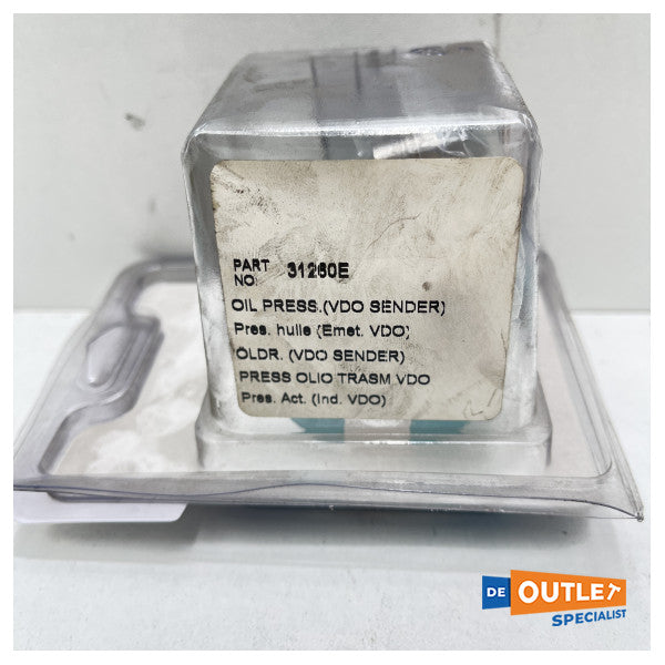 Sensor de presión de aceite Teleflex Blanco 5 -Bar - 31260E