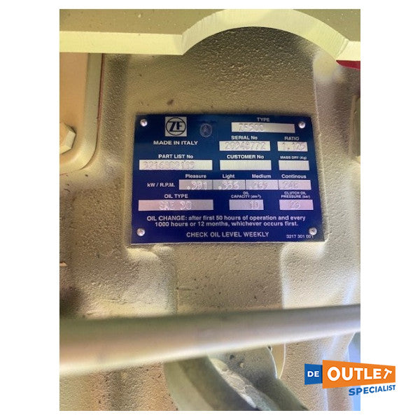 Uusi ZF Marine ZF500-suhde 1 : 1.125 merivaihteisto - 3216002103