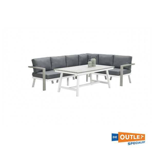 Garden Impressions 6-persoons vironwood vintage dining/loungeset antraciet