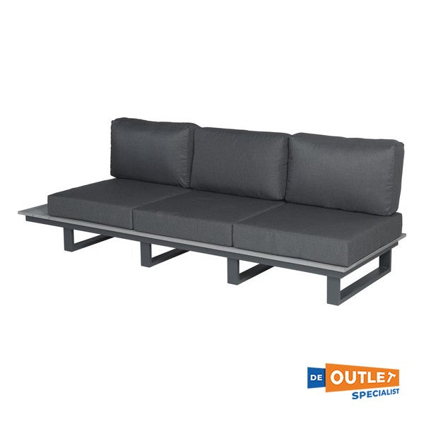 Garden Impressions Margarita aluminium 3-persoons loungebank antraciet