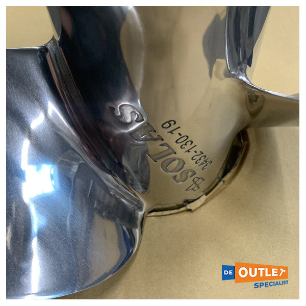 Solas YD3X 13 x 19 LN ruostumattomasta teräksestä valmistettu potkuri - 3432-130-19