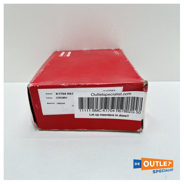 Valli and Valli K1704 R678BZG 50 door lock chrome