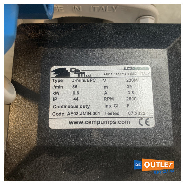 CEM J-MINI 55L/min 230V hydrofor dricksvattenpump - 36010220