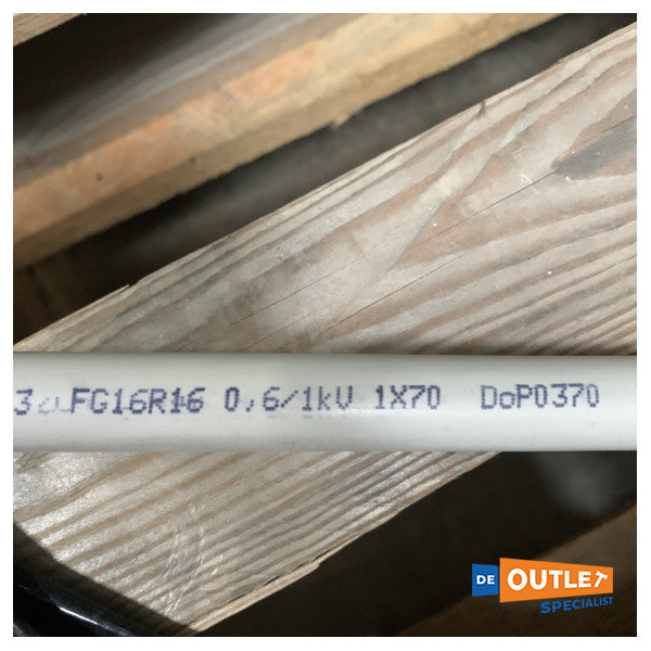 Rulle TT Cables 70 mm2 batterikabel vit 149 meter - FG16R16-70