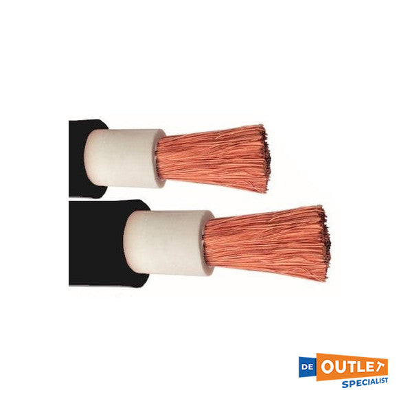 Кабел за акумулаторна батерия с ролка черен 120 mm2 44 метра черен