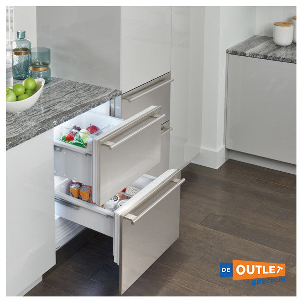 Frigorífico de 2 gavetas Sub Zero em aço inoxidável - ICBID-24RO