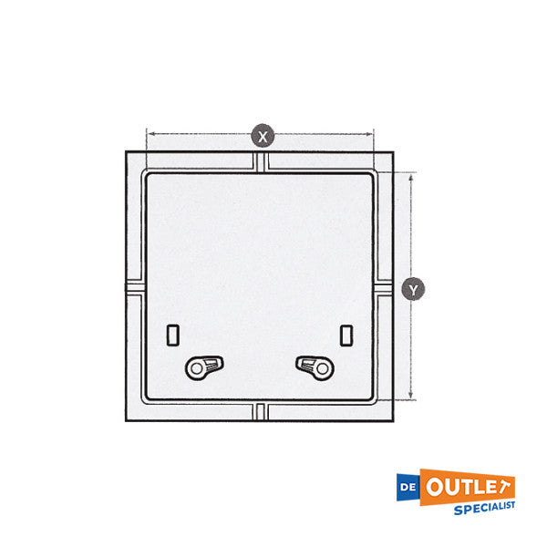 Lewmar Flush Size 60 2G açılır kapak 507 x 507 mm - 39960012