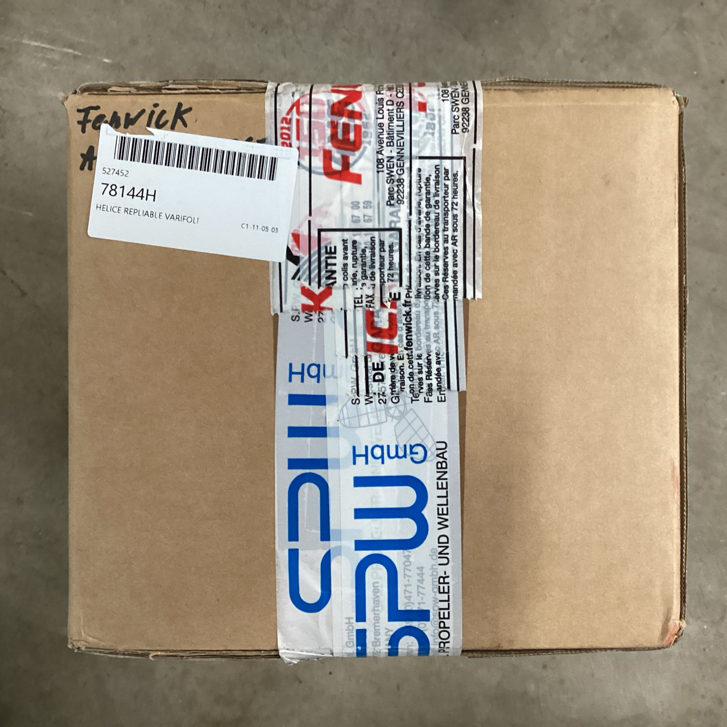 Varifold VF108 3-bladet bronzefoldepropeller 18 x 14 mod uret