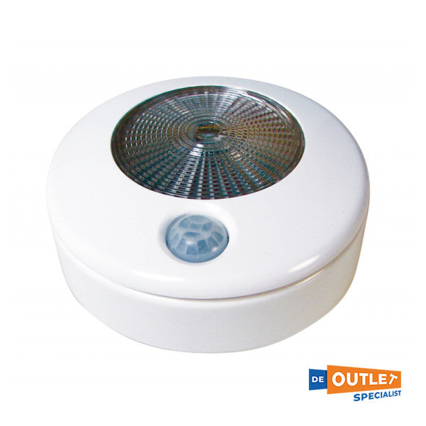 Lámpara LED impermeable con sensor de movimiento de 12/24V blanco - 4000201