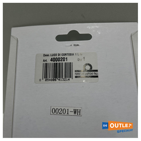 Lámpara LED impermeable con sensor de movimiento de 12/24V blanco - 4000201