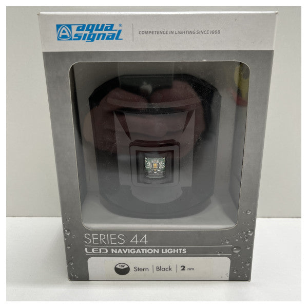 Кормовий світлодіодний навігаційний ліхтар Aqua Signal серії 44 чорний 12/24В - 3652001000