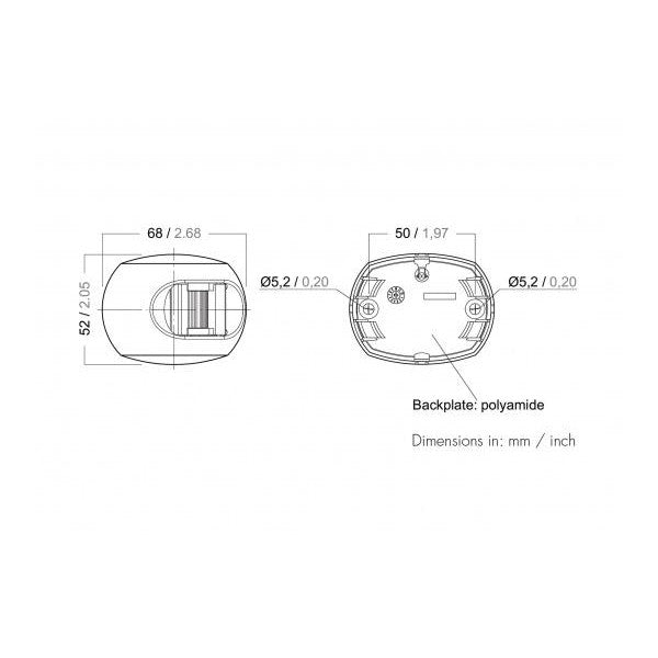 アクアシグナル・シリーズ34 LEDナビゲーション・ライト・スターボード・ホワイト - 20183