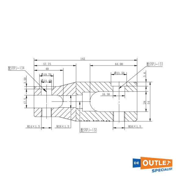 Осцилати от неръждаема стомана Maxi анкерна шайба 12-14 мм - 01.740.12