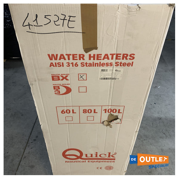Quick BX100 100L 1200W ruostumattomasta teräksestä valmistettu vedenlämmitin 230V - FLBX10012S00A05 - FLBX10012S00A05