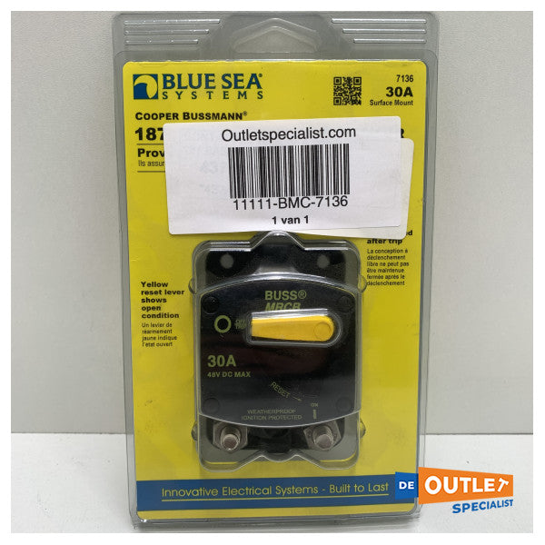 Blue Sea серія 183 30-амперний автоматичний вимикач 12/24В - 7136