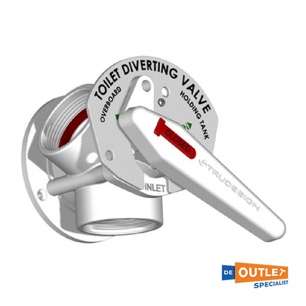 Ръчен 3-пътен вентил Trudesign, бял 90314