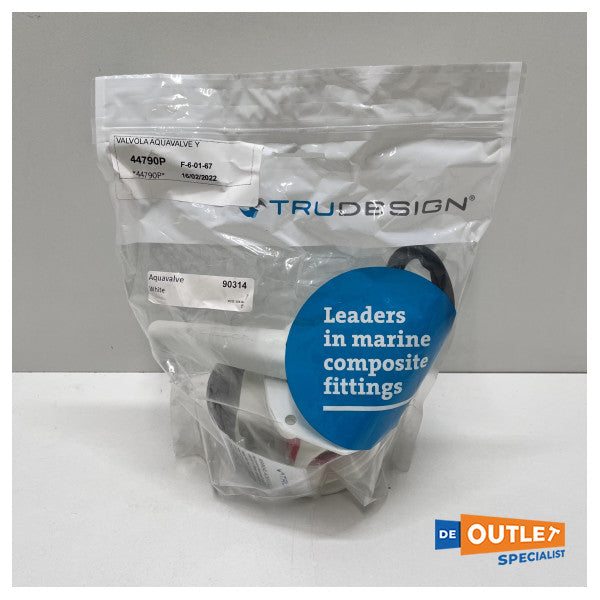 Ръчен 3-пътен вентил Trudesign, бял 90314