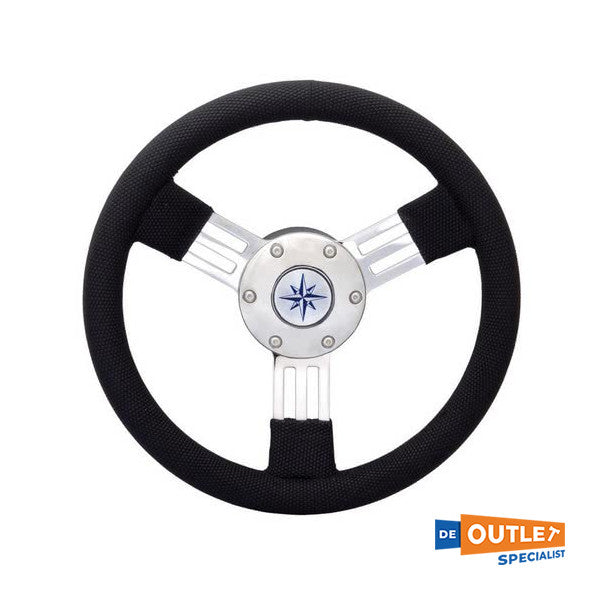 Pegaso 3-спицов волан от неръждаема стомана, черен, 300 мм - 45.158.45