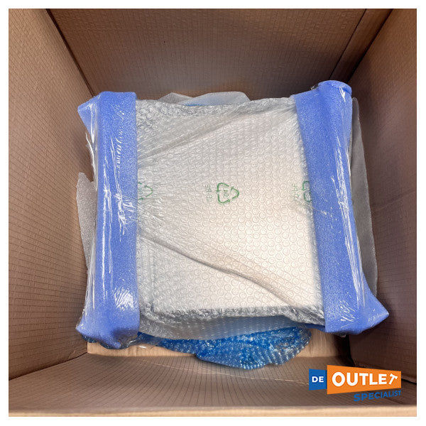 ノバール 電動テーブル 3パーツ ペデスタル ステンレススチール - NL2417