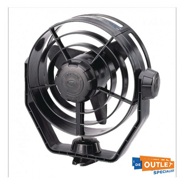 Hella Marine Turbo ventilador 12V preto - 8EV 003 361-001