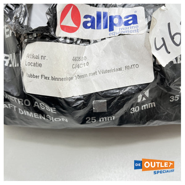 Підшипник гребного валу Allpa 30 мм з водяним змащенням - ущільнення