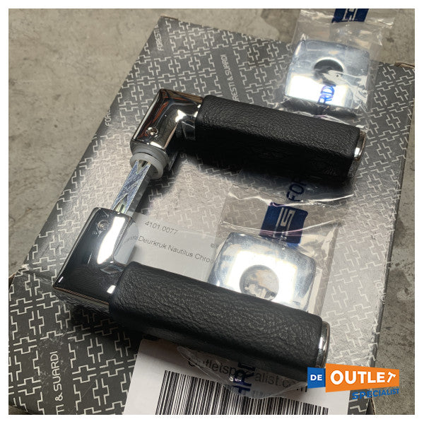 Foresti Suardi Nautilus latón por manijas con cuero - 480a.cp