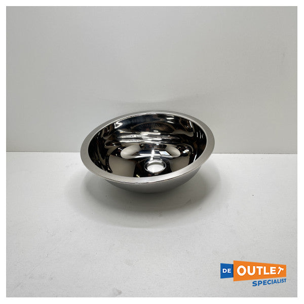 Allpa tvättställ i rostfritt stål, runt 340 mm - 488050