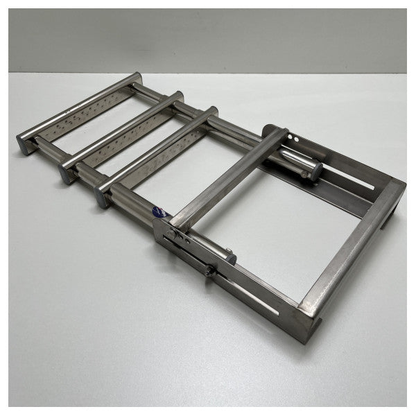 Allpa scala telescopica a 3 gradini in acciaio inox 690 mm - 494020