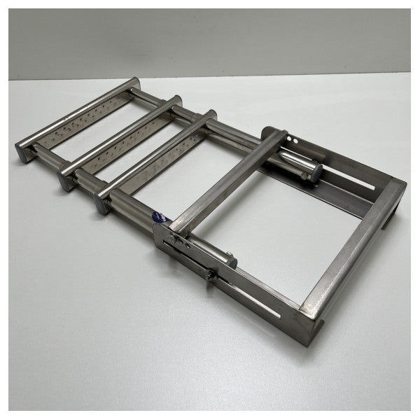 Allpa scala telescopica a 3 gradini in acciaio inox 690 mm - 494020