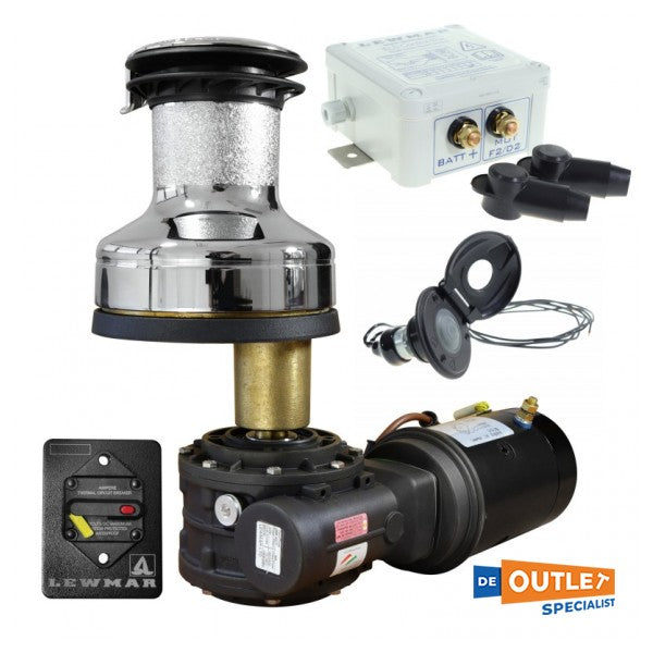 Двошвидкісна електрична лебідка Lewmar EVO 45 EST сріблястого кольору 12В - 49545201