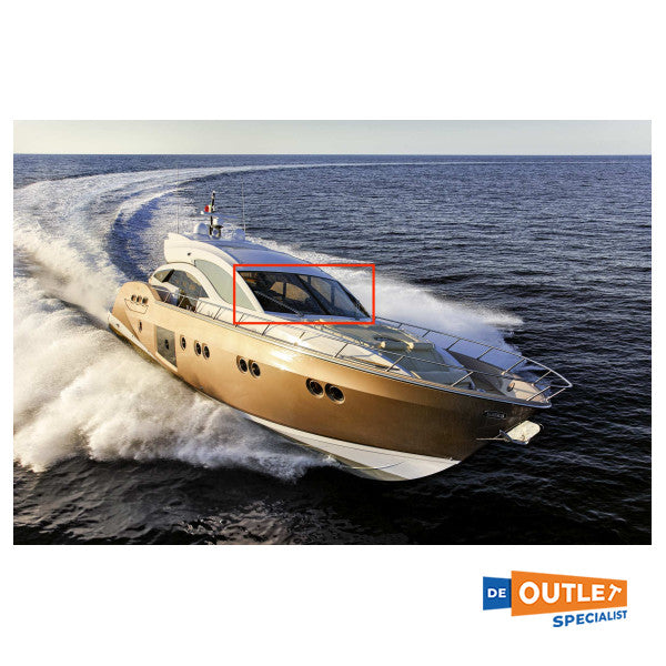 Sessa Marine C68 janela do cockpit em vidro frontal - 050478