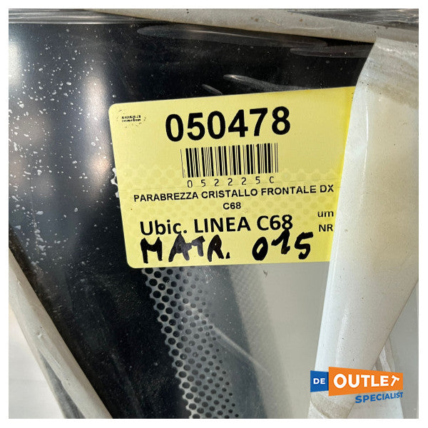 Переднє скло кабіни Sessa Marine C68 - 050478