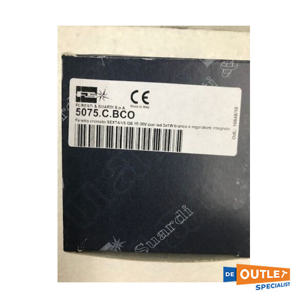 Foresti Suardi Sextans Stainless Steel downlight spot - 5075.c.3200.w