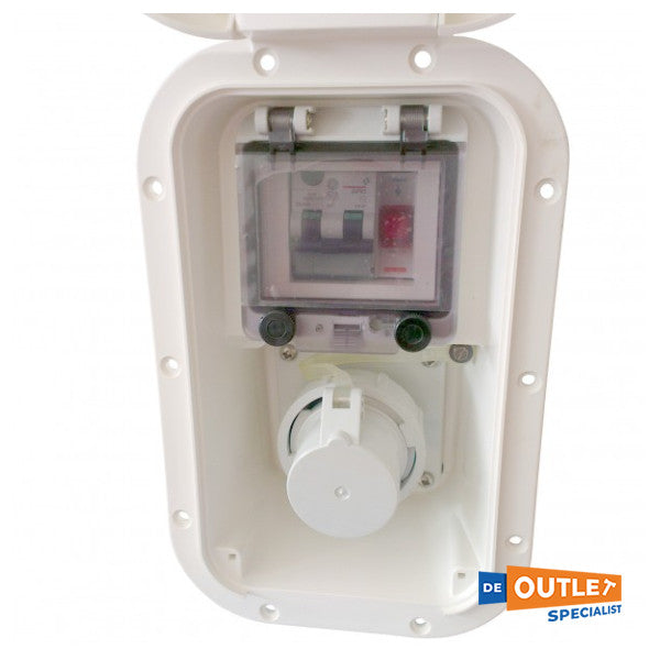 Береговий блок живлення Plastimo IP67 16 ампер 230В - 53249