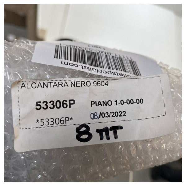 Roll alcantara nero 9604 μήκος 8 μέτρα