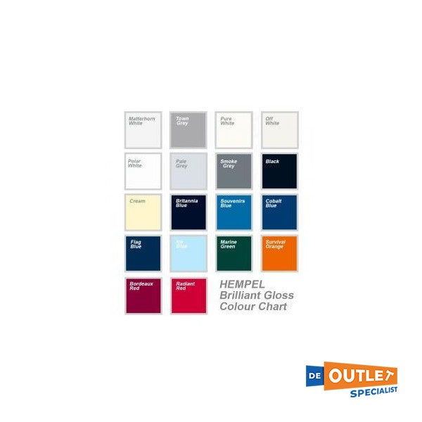 Hempel Brilliant Gloss Bordeau red 0.75 λίτρο topcoat