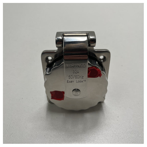 Marinco 32 amp landströmsuttag i rostfritt stål - 6371EL-BX.NW