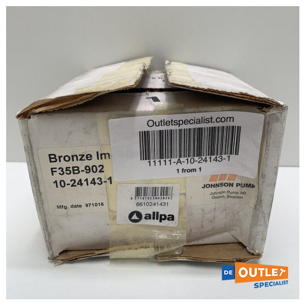 Johnson F35B-902 Bronze Zeewater Impeller Pomp-10-24143-1