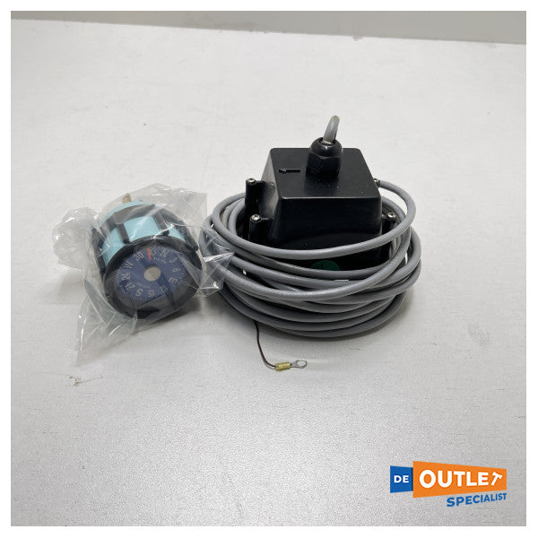 Bússola digital eléctrica Ritchie M-2W branca 45 mm