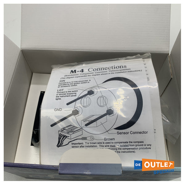 リッチー M-2 電動コンパス ブラック 12/24V