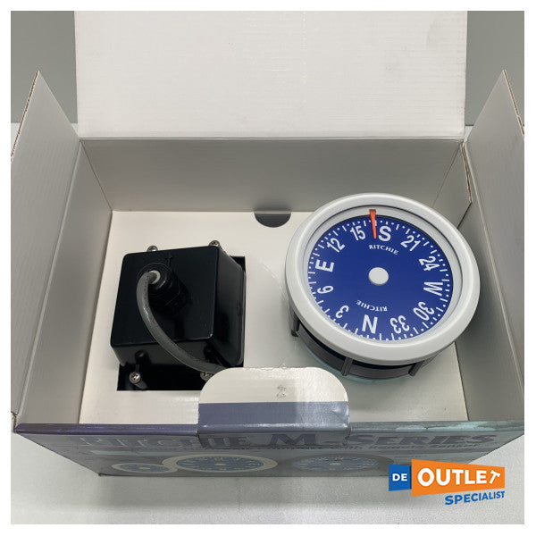 Ritchie M4 електрически цифров компас бял 75 мм