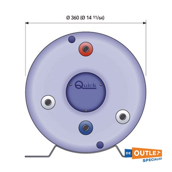 Quick B3 40L bojler elektryczny 800W 360 x 620 mm