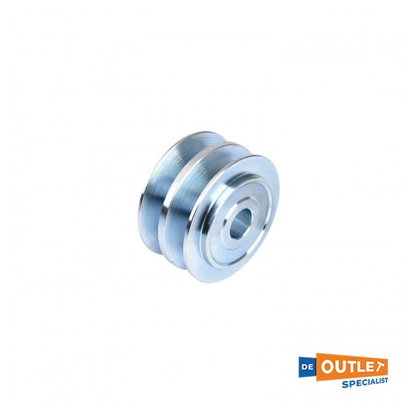 Whisper Power Pulley Double V 7/8" 89 mm - voor: 12 V / 130/160 A or 24 V / 75/110/150 A Alternator